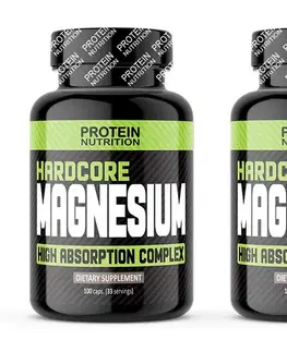 Magnézium 1+1 Zadarmo: Hardcore Magnesium - Protein Nutrition 100 kaps. + 100 kaps.