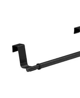 Svietidlá WENKO 53246100 - Držiak na uteráky 7x6 cm nerez/čierny 53246100