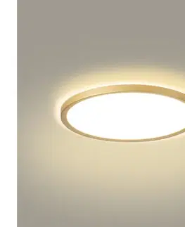 Svietidlá BRILAGI - LED kúpeľňové svietidlo ULTRA SLIM LED/18W/230V priemer 30 cm zlaté IP54 BRI581