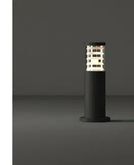 Záhradné lampy Ideal Lux - Vonkajšie svietidlo TRONCO 1xE27/42W/230V 40 cm IP65 čierne 248295
