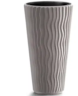 Kvetináče a truhlíky NABBI DPSP350 plastový kvetináč 34,9 cm mocca