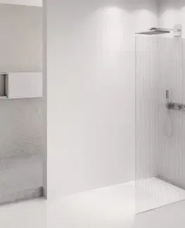 Sprchové dvere POLYSAN - ARCHITEX CHROM sprchová zástena 762 sklo Flute AXC80FL