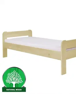 Drevené postele Posteľ Alex 90x200 borovica lak