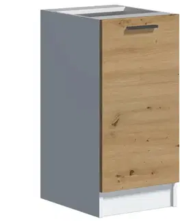 Kuchynské skrinky stojace Kuchynská skrinka Economic D40 biela/artisan