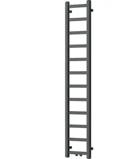 Radiátory do kúpeľne MEXEN - Bolt vykurovací rebrík/radiátor 1500 x 300 mm, 295 W, antracit W126-1500-300-00-66