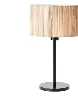 Lampy Brilliant - Stolná lampa WIMEA 1xE27/52W/230V čierna/béžová 93107/76