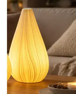 Svietidlá ONLI - Stolová lampa NUVIA 1xE14/6W/230V 32 cm biela 099/LG
