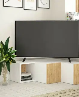 Konferenčné stolíky Televízny stolík Compact White and Oak
