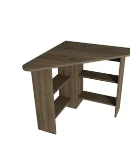 Písacie stoly Písací stôl Corner - Walnut
