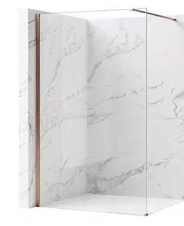 Sprchové dvere REA/S - Sprchová zástena Flexi Transparent / Brush Copper 120 KPL-K99360