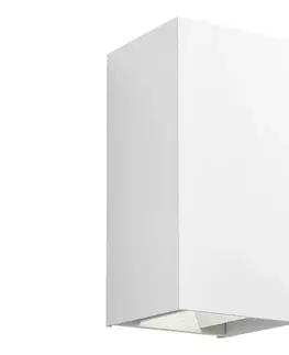 Svietidlá Redo 90552 - LED Vonkajšie nástenné svietidlo VARY 2xLED/10W/230V 3000K IP54 biela 90552
