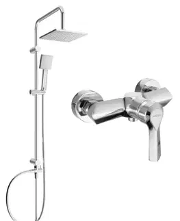 Sprchy a sprchové panely MEXEN/S - Tord sprchový stĺp vrátane sprchovej batérie Sabre, chróm 72140200-00