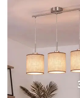 Svietidlá BRILAGI - LED luster na lankách NUBILA 3xE27/60W/230V hnedý EG32521+3xBG1583