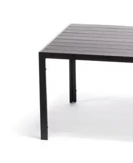 Záhradné stoly NORIMBERG M záhradný stôl,  čierna