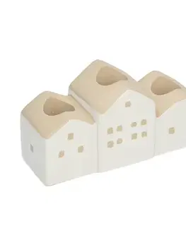 Svietniky Svietnik Hauses 13x5x7cm white