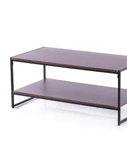 Konferenčné stolíky Homede Konferenčný stolík Coxe tmavohnedá, 105 x 53 x 45 cm