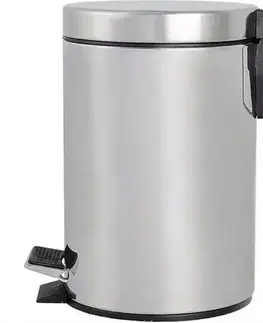 Kovové koše Odpadkový kôš 5 L nerez