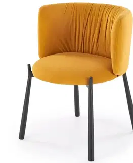 Kuchynské stoličky Stolička K531 horčicová