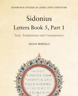 Beletria Sidonius: Letters Book 5, Part 1 - Giulia Marolla