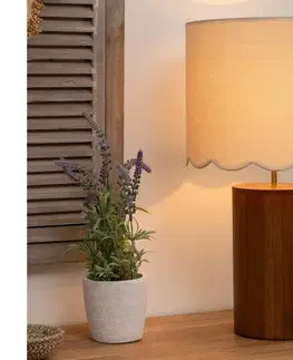 Lampy Atmosphera - Stolná lampa VANIA 1xE27/40W/230V borovica 200019