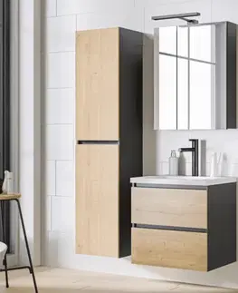 Skrinky do kúpeľne ArtCom Závesná skrinka do kúpeľne MONAKO Grey Oak 830