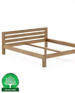 Drevené postele Posteľ borovica LK105–180x200 dub
