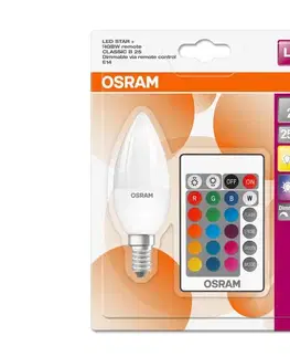 LED osvetlenie LED RGBW Stmievateľná žiarovka STAR E14/4,5W/230V 2700K + DO – Osram 4058075430778