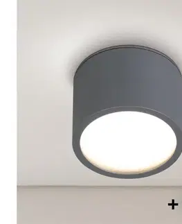 Svietidlá BRILAGI - LED RGB stmievateľné kúpeľňové bodové svietidlo SMOOTH 1xGX53/14W/230V Wi-Fi Tuya antracit BG2838+IM1490