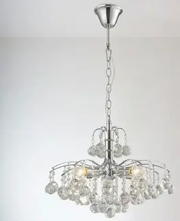 Moderné lampy do obývačky Luster 2200137-CH chróm LW4