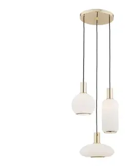 Svietidlá Argon 1489 - Luster na lanku SAGUNTO 3xE27/15W/230V mosadz 1489