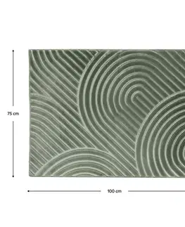 Koberce a koberčeky KONDELA Luvre koberec 75x100 cm zelená