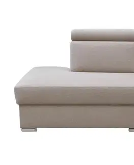 Sedacie súpravy KONDELA Marieta OTT MINI L otoman béžová