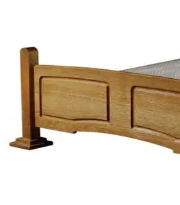Postele PYKA Kinga 180 rustikálny posteľový rám drevo D3