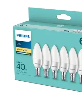 LED osvetlenie SADA 6x LED Žiarovka Philips E14/5,5W/230V 2700K 8718699774318