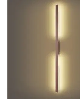 LED osvetlenie BRILAGI - LED vonkajšie nástenné svietidlo LUNA LED/30W/230V 3000K IP65 150 cm hnedé CRI 90 BRI823