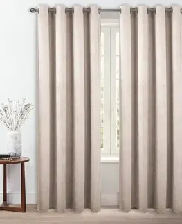 Závesy do spálne Záves na priechodkách ZOJA YC13016/230G/M2/4/140X250 béžový