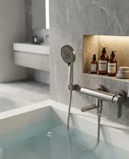 Kúpeľňové batérie REA - Vaňová batéria Arcos Brushed Nickel REA-B6592