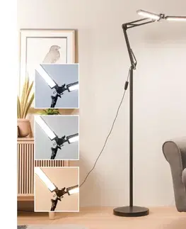 Lampy BRILAGI - LED stmievateľná flexibilná stojacia lampa VARIO LED/14W/5V 157 cm čierna 004974
