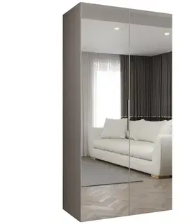 Šatníkové skrine Skriňa Marbella III 100 kašmír/kašmír