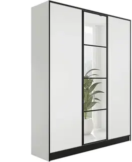 Šatníkové skrine Skriňa Eden 3d 157 Biela 1