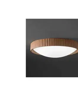 Svietidlá Ondaluce - LED stropné svietidlo CONCRETE LED/20W/230V pr. 41 cm betón/hnedá PL.CONCRETE/RUGGIN