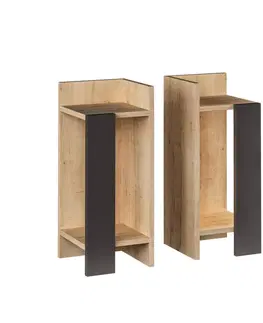 Konferenčné stolíky Nočný stolík Elos Oak, 2 ks