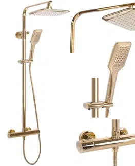 Kúpeľňové batérie REA REA - Sprchový set s batériou 150mm Tom zlatá REA-P7102