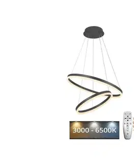 Svietidlá  LED Stmievateľný luster na lanku LED/70W/230V 3000-6500K + diaľkové ovládanie J4310/S