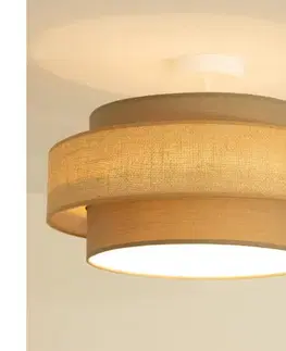 Svietidlá BRILAGI - Prisadené svietidlo RESNA 1xE27/60W/230V priemer 40 cm hnedá/béžová H0371