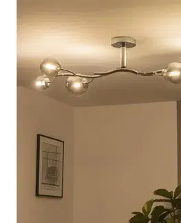 Svietidlá BRILAGI - LED Prisadený luster MISTEL 6xG9/3W/230V čierny chróm/dymové 3009-6CS