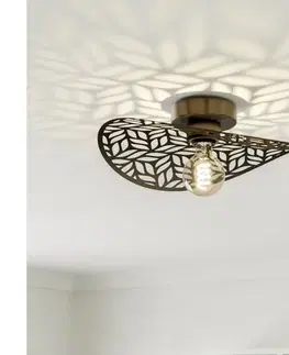 Svietidlá Eglo 44123 - Stropné svietidlo SWABY 1xE27/60W/230V priemer 40 cm bronzové 44123
