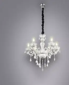 Moderné lampy do obývačky Závesné svietidlo Teejay 64118-6 LW6 biela