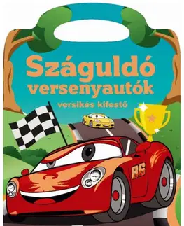 Pre deti a mládež - ostatné Száguldó versenyautók - Versikés kifestő - Ildikoó Dávid