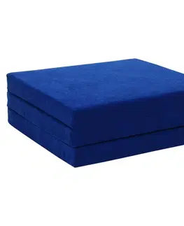Matrace KONDELA Levi 65 skladací matrac modrá